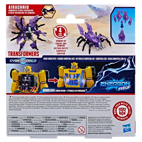 Transformers Cyberworld Airachnid Armored Cyber Changers Energon Surge Action Figure