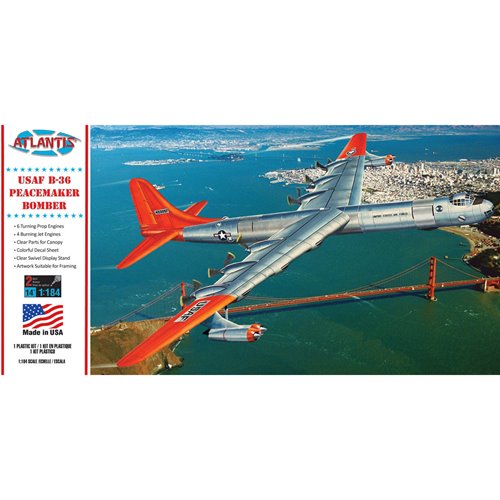 USAF B-36 Peacemaker Bomber with Swivel Stand 1:184 Scale Model Kit