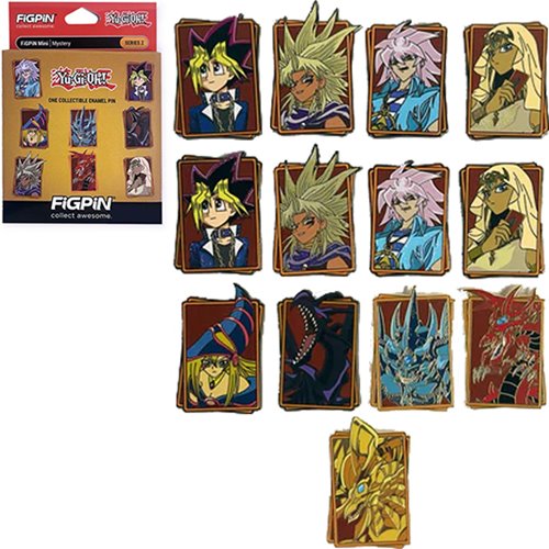 Yu-Gi-Oh! Mystery Minis Series 2 Enamel Pin Display of 10