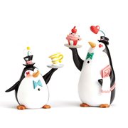 Disney The World of Miss Mindy Mary Poppins Penguin Waiters Set Statue