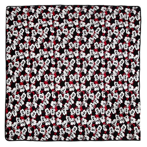 Mickey Mouse Red with Black Tote Outdoor Picnic Blanket