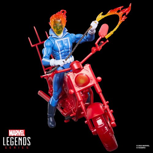 Ghost Rider Marvel Legends Series Johnny Blaze 6-Inch Action Figure with Motorcycle