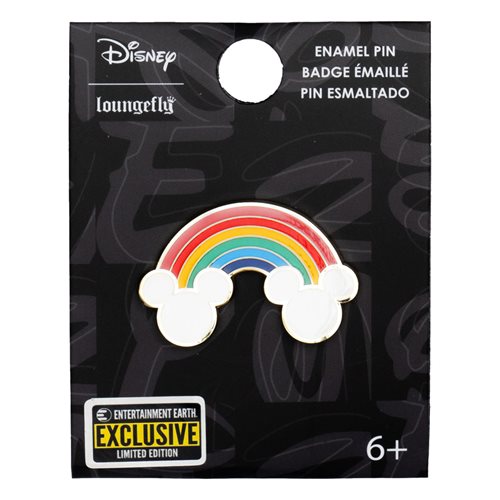 Mickey Mouse Rainbow Clouds Enamel Pin - Entertainment Earth Exclusive