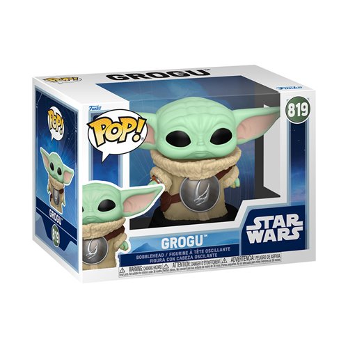 Star Wars: The Mandalorian and Grogu Grogu with Crest Funko Pop
