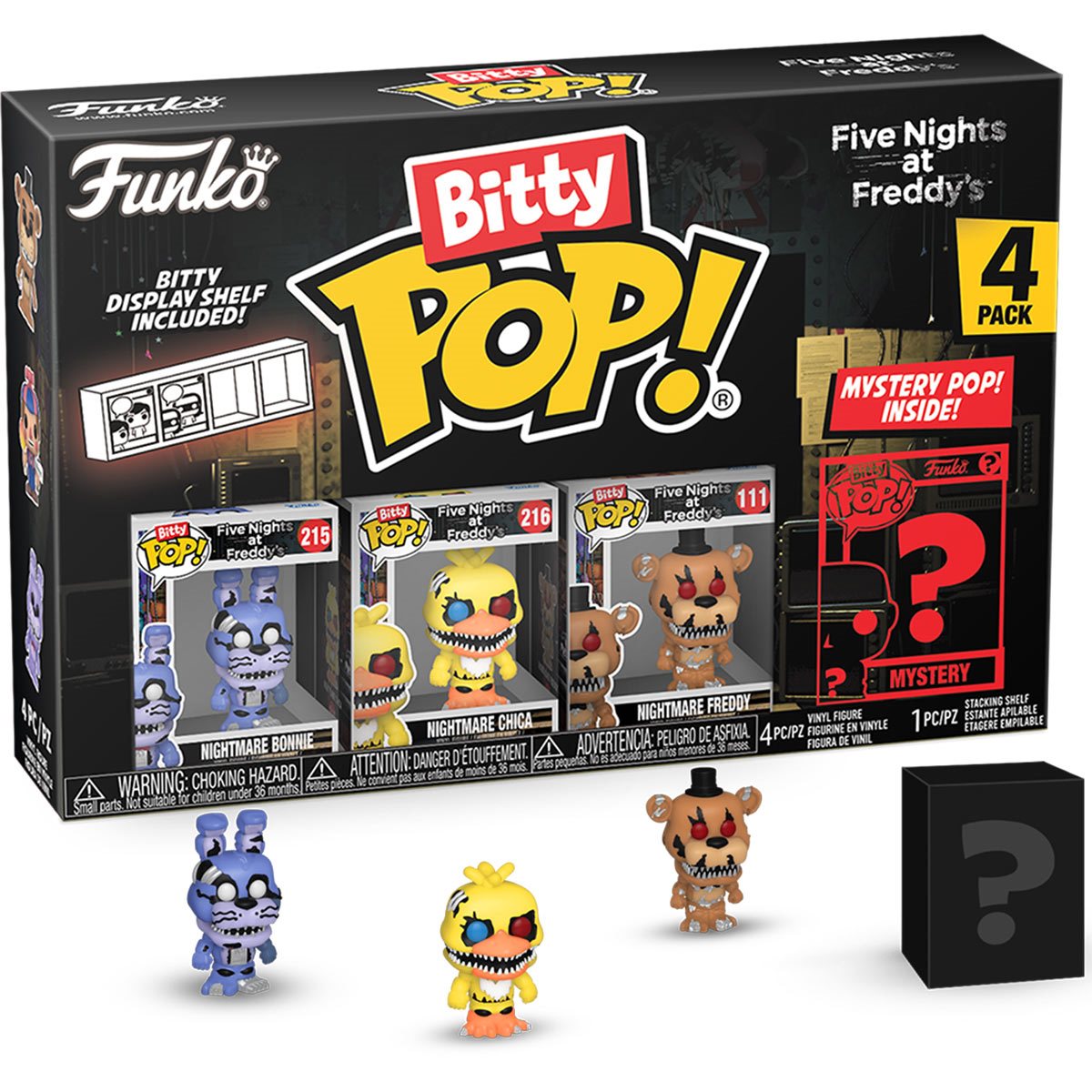 FNAF 6 PCs Five Nights at Freddy's Doll Toy Freddy Foxy Chica Bonnie Figure  Xmas Gifts 10 cm/4 inch Tall