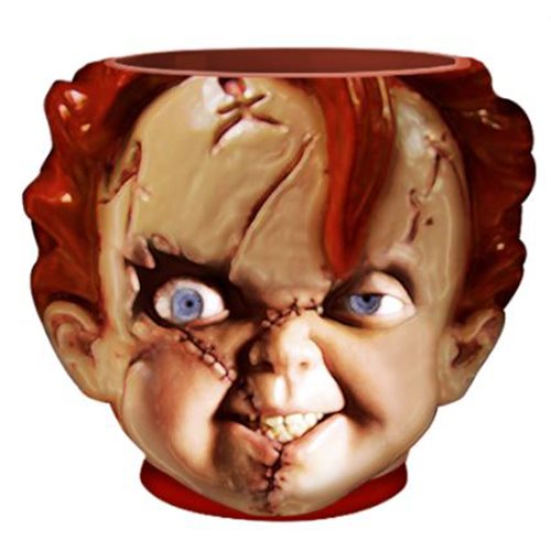 Chucky Face 3D Sculpted Ceramic Mini Cup