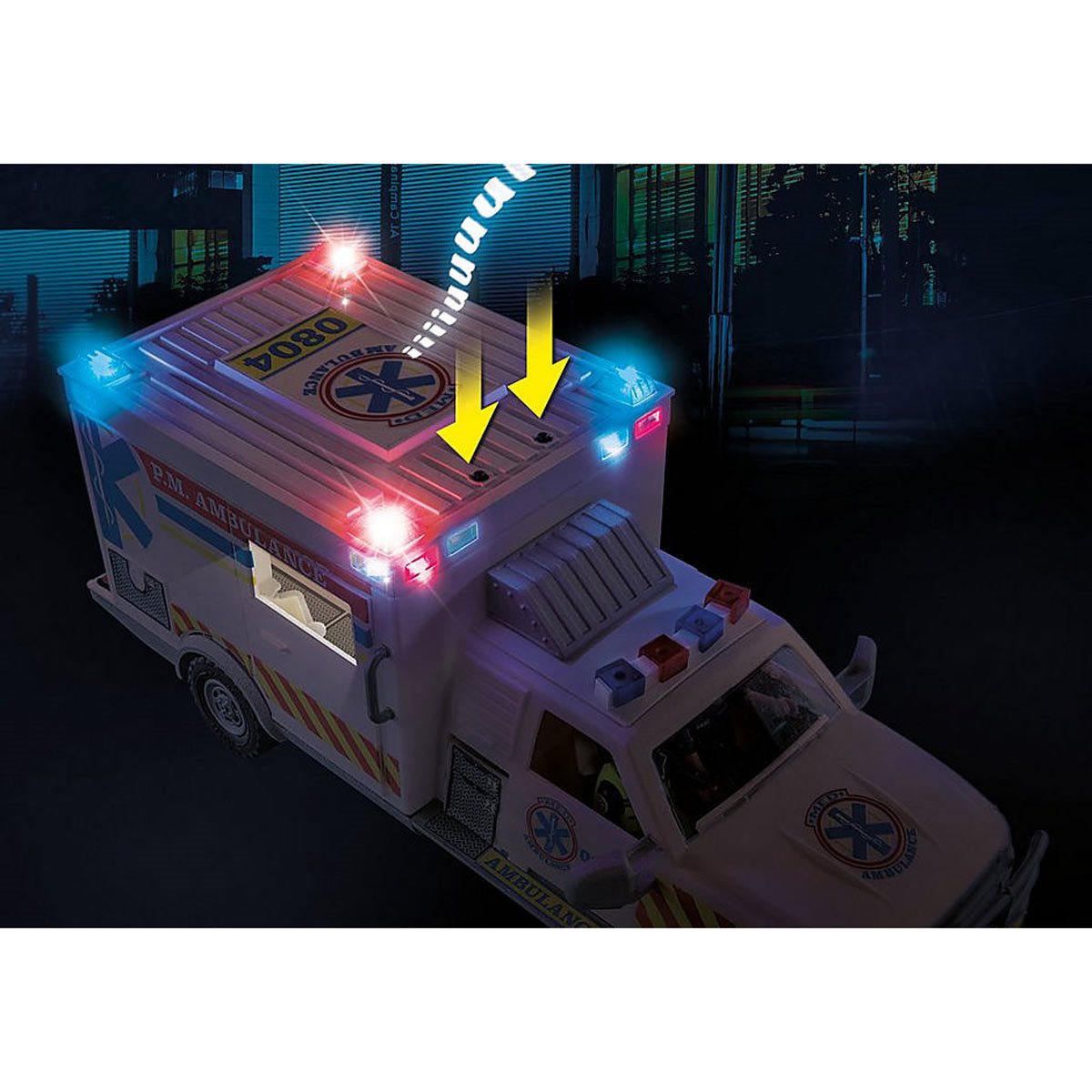 Playmobil - 70936 - city action les secouristes - ambulance avec secouristes  et blessé PL70936 - Conforama