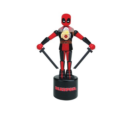 Deadpool and Cable Wooden Push Puppet - Convention Exclusive