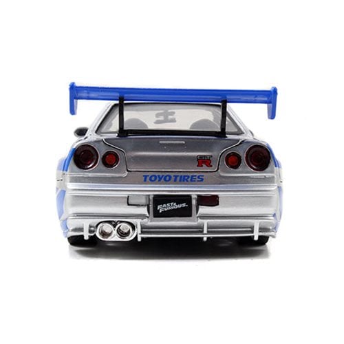 Fast and the Furious 2002 Nissan Skyline GT-R 1:24 Scale Die-Cast Metal Vehicle