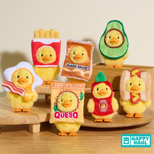 Duckalooz Snack Quacks Clip-On Blind-Box Plush Case of 8