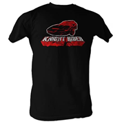 Knight Rider Red Logo Black T-Shirt