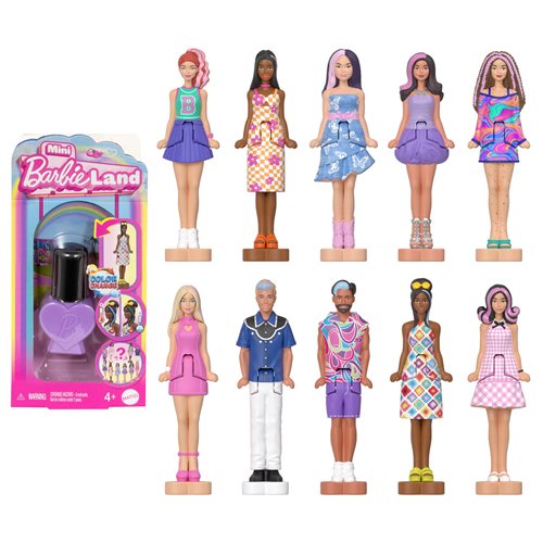 Mini BarbieLand Nail Polish Doll Case of 10