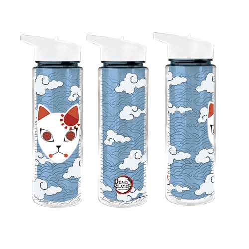 Demon Slayer Tanjro Mask Double-Wall Plastic Water Bottle