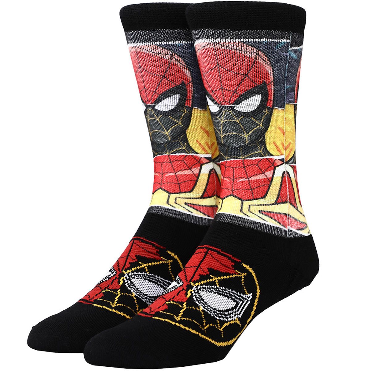 ,10-13,Multi-color Pack of 5 Marvel Captain America Comic Character Crew Socks 