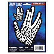 Star Trek Live Long and Prosper Decal