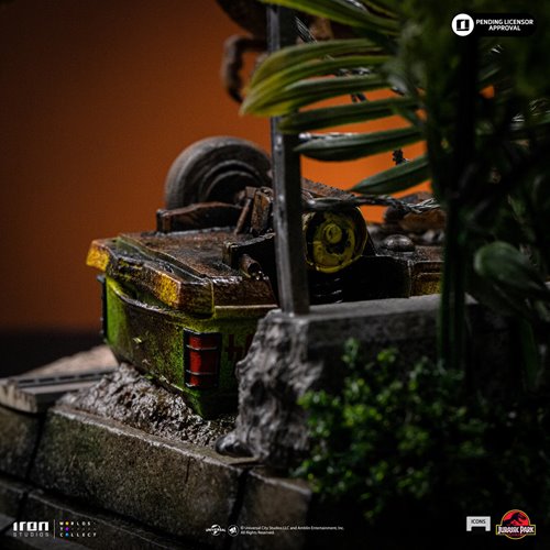 Jurassic Park T-Rex Breakout Set A Scene Icons Statue