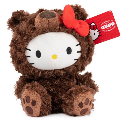 Sanrio Hello Kitty Philbin Brown Teddy Bear 10-Inch Premium Stuffed Animal Plus