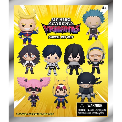 My Hero Academia Vigilantes 3D Foam Bag Clip Random 6-Pack