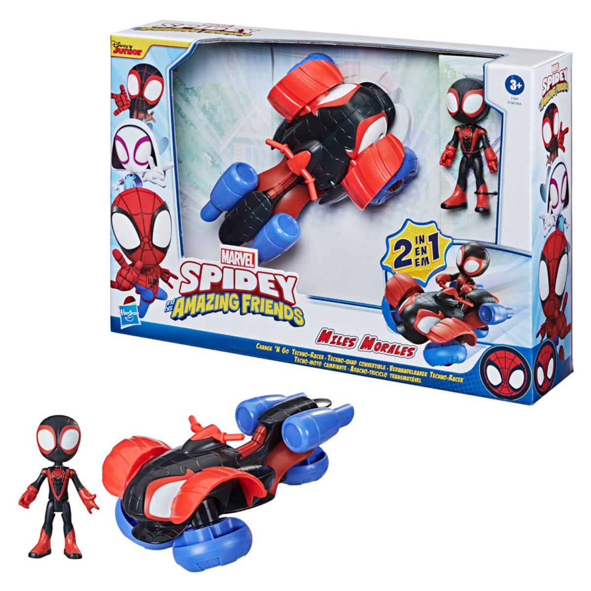 Spider-Man Spidey and His Amazing Friends Change 'N Go Techno-Racer Vehicle