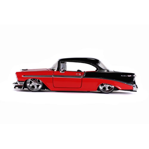 Bigtime Muscle 1956 Chevy Bel Air Red 1:24 Scale Die-Cast Metal Vehicle
