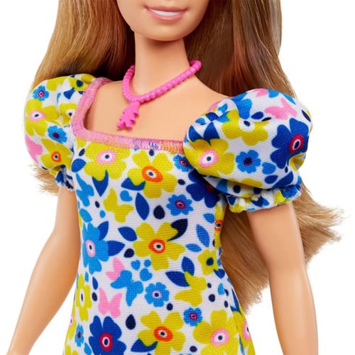 Barbie Fashionista Doll #208 with Floral Babydoll Dress
