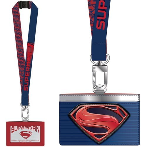 Superman Deluxe Lanyard with Card Holder