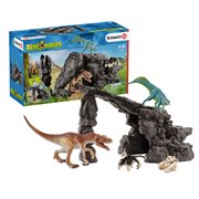 Dinosaur Set with Cave Playset, Not Mint