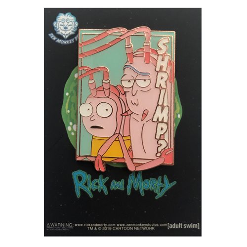Rick and Morty Pastel Shrimp Rick and Morty Enamel Pin