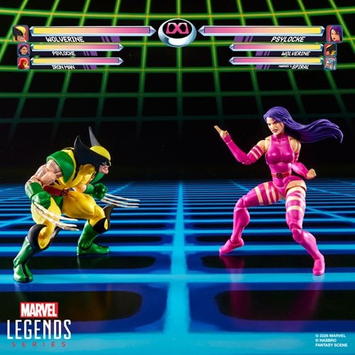 X-Men Marvel Legends Series Wolverine vs Psylocke 6-Inch Action Figures