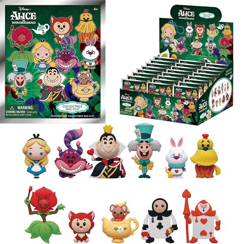 Alice in Wonderland Series 2 3D Foam Bag Clip Random 6-Pack