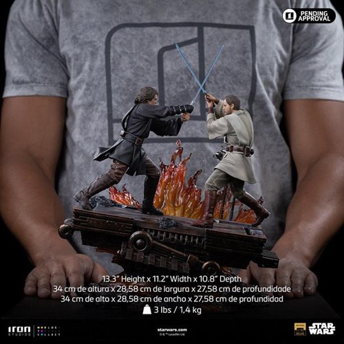 Star Wars: Revenge of the Sith Anakin vs. Obi-Wan Deluxe 1:10 Art Scale Limited Edition Statue