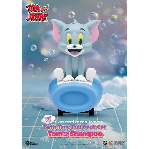 Tom and Jerry Bath Time Pull Back Car Series PBC-032 Vehicle Blind Box Case of 6