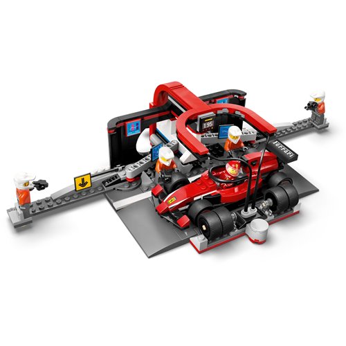 LEGO City 60443 F1 Pit Stop & Pit Crew with Ferrari Car