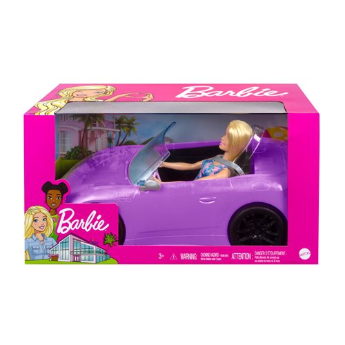 Barbie Doll with Flower Dress and Convertible