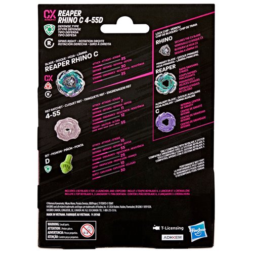 Beyblade X Reaper Rhino C 4-55D CX Starter Pack Set