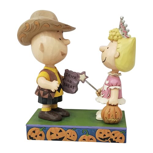 Peanuts Charlie Brown Halloween Trick-or-Treat Statue by Jim Shore
