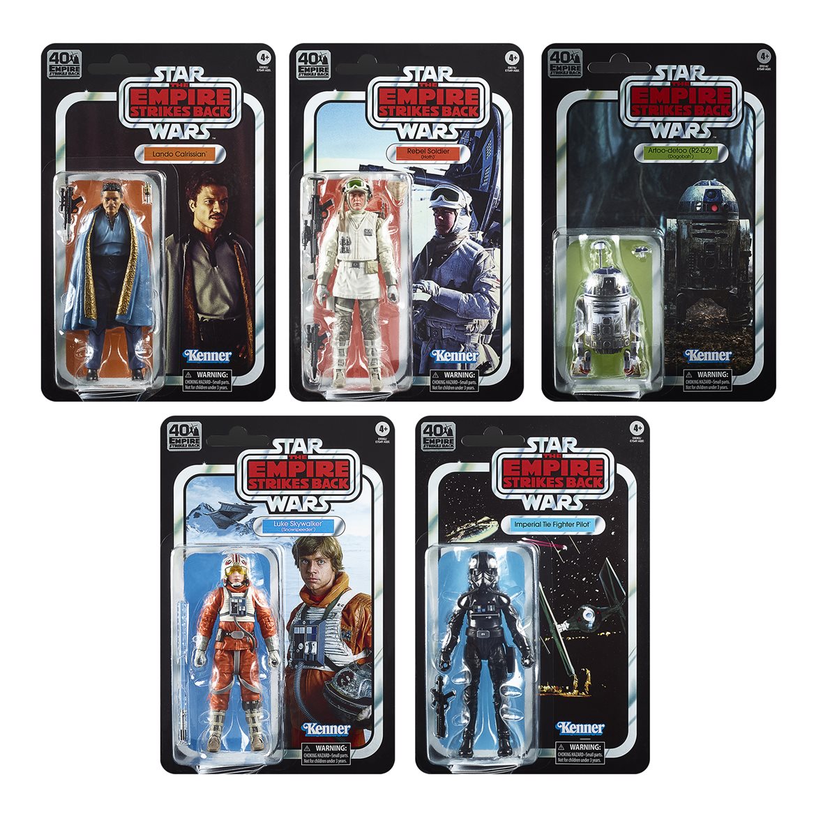 Star Wars Black Series 40th Anniversary 6-Inch Action Figures Complete Set 