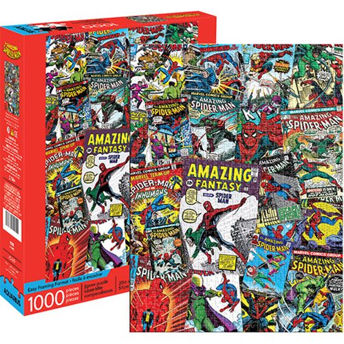 Spider-Man Comic Collage 1000-Piece Puzzle