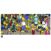 Simpsons Movie Crowd Aghast Unframed Paper Giclee