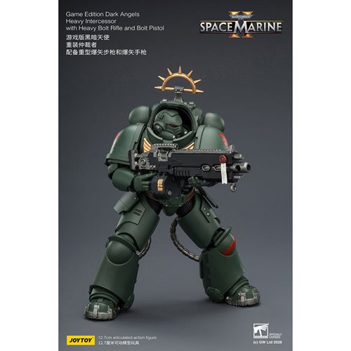 Joy Toy Warhammer 40K Space Marines Game Edition Dark Angels Heavy Intercessor Rifle & Pistol 1:18 S