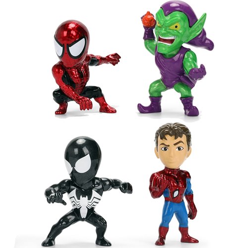 Marvel Spider-Man Wave 5 MetalFigs 2 1/2-Inch Die-Cast Metal Mini-Figure 4-Pack