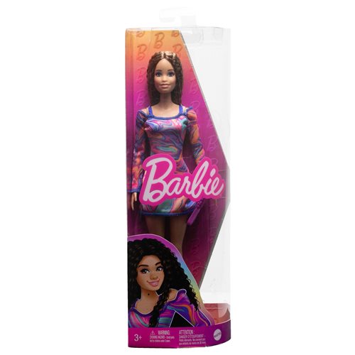 Barbie Fashionista Doll #206 with Rainbow Marble Swirl