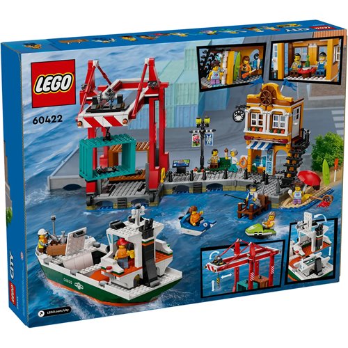 LEGO City 60422 Seaside Harbor with Cargo Ship