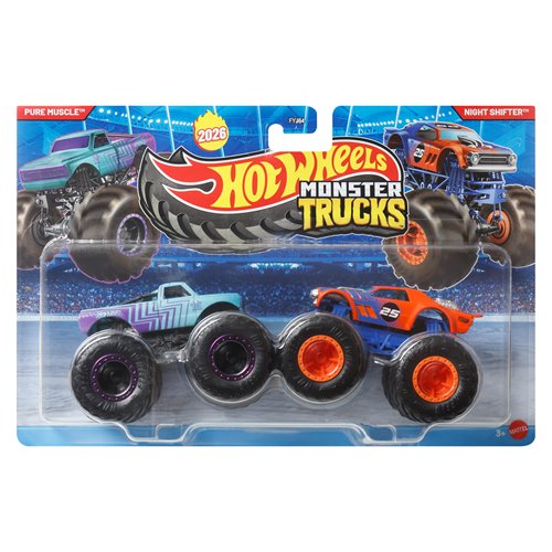 Hot Wheels Monster Trucks Demolition Doubles 1:64 Scale Vehicle 2-Pack 2026 Mix 2 Case of 8