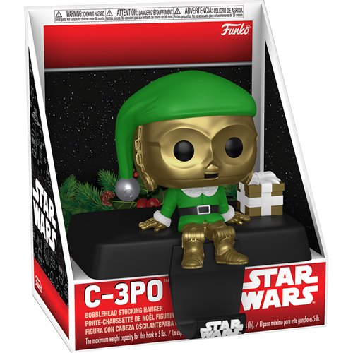 Star Wars C-3PO Holiday Edge-Sitter Stocking Holder