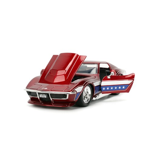Bigtime Muscle 1969 Corvette Stingray ZL-1 Candy Red, White, and