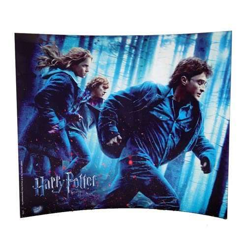 Harry Potter and the Deathly Hallows Running In The Woods Curved Glass StarFire Photo