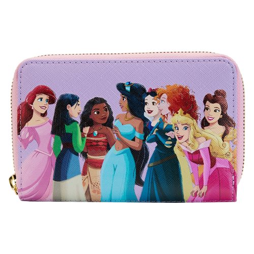 Disney Princesses Collage Zip-Around Wallet