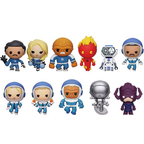 The Fantastic Four: First Steps 3D Foam Bag Clip Random 6-Pack