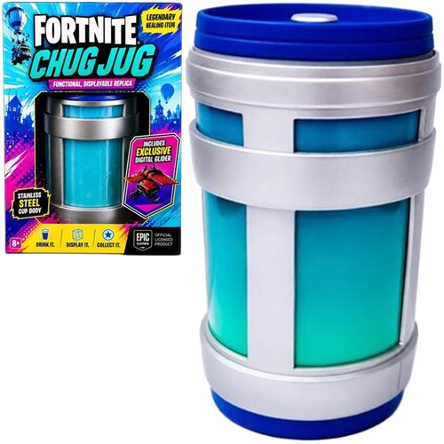Fortnite Chug Jug Water Bottle with Digital Download